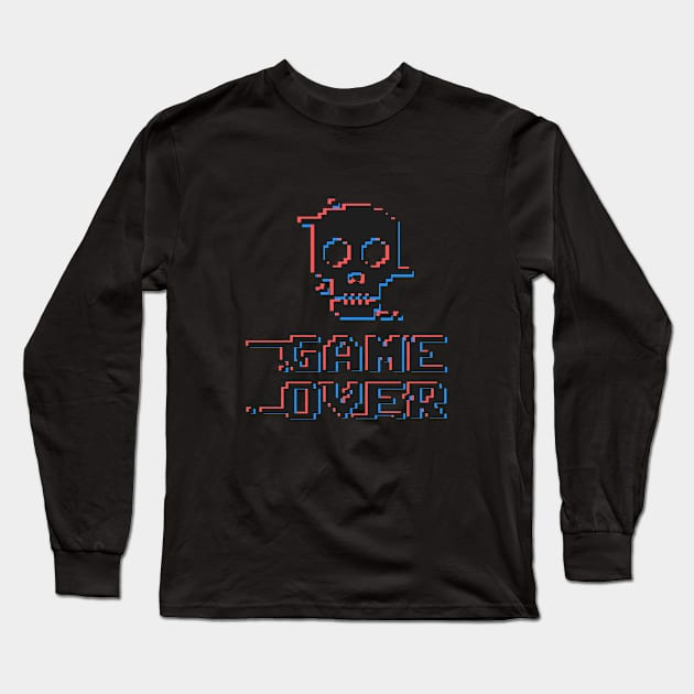 Gameover Long Sleeve T-Shirt by AxelBluebox